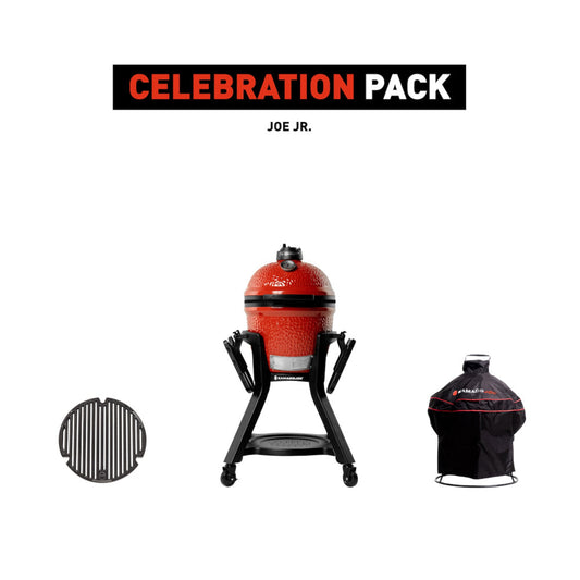 Kamado Joe Jr Celebration Pack - Includes BBQ, Sear Plate, Cover and Cart